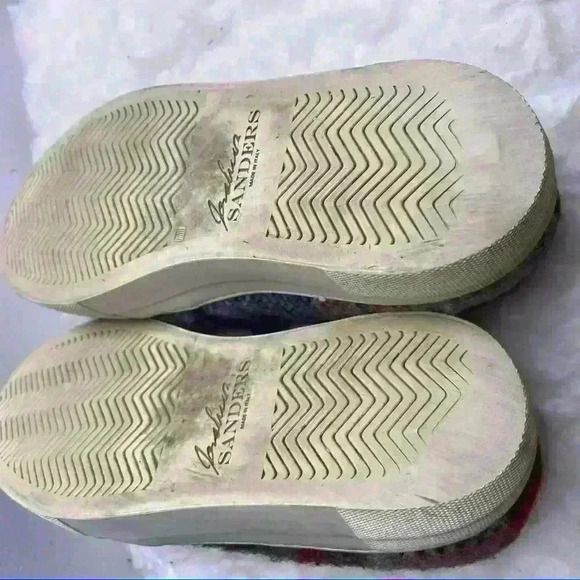 𝅺joshua Sanders Tweed Plaid Slip On Sneakers Red/Gray - Picture 7 of 7